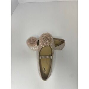 Cat & Jack Girls Glitter Mary Jane Flats Size 10